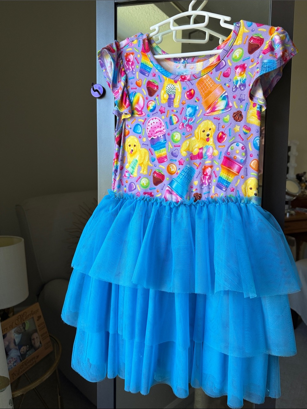 Posh Peanut Lisa Frank tulle dress
